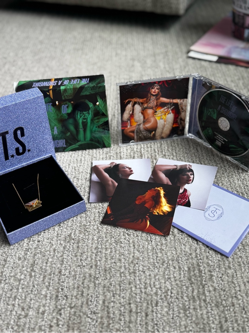 The Life of a Showgirl Collectors CD with necklace and photo cards